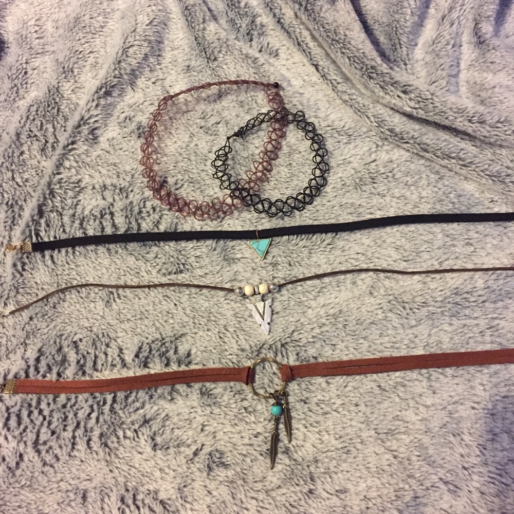 Handmade boho choker necklaces